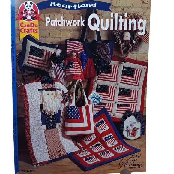 Heartland Patchwork Quilting Book By Design Originals No. 2218 Patriotic Crafts - Picture 1 of 2